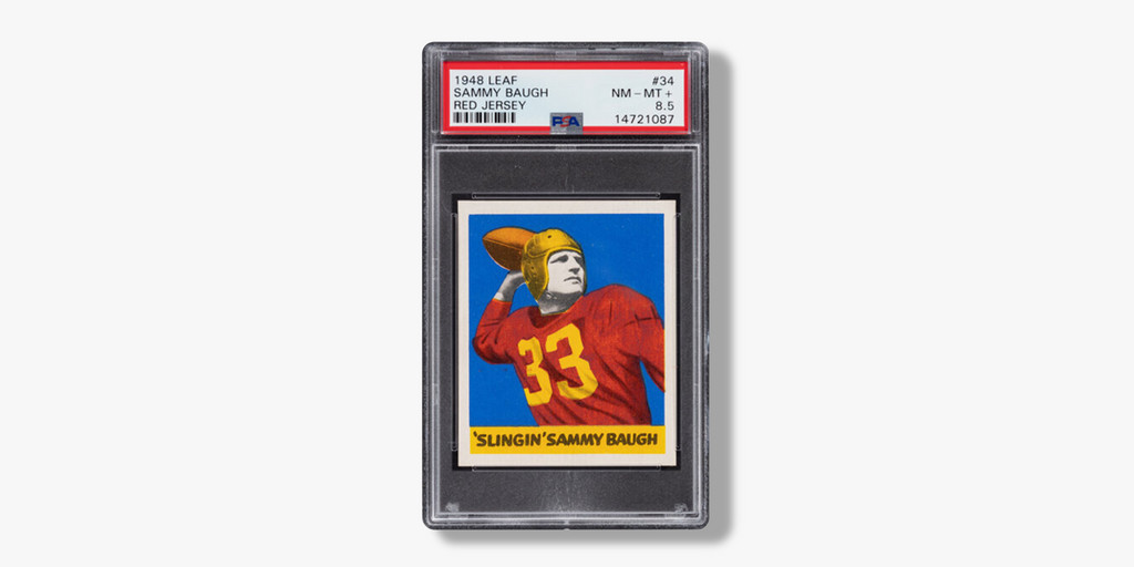 1948 Leaf Sammy Baugh Red Jersey #34