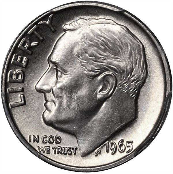 1965 roosevelt silver dime error, rare american dime worth money