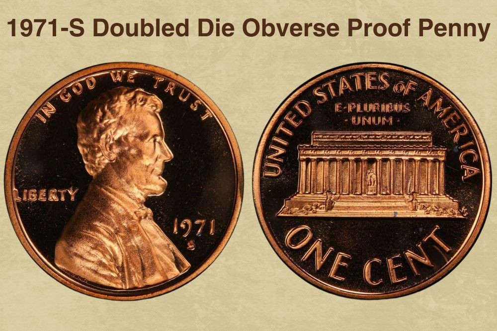 1971-S Doubled Die Obverse Proof Penny