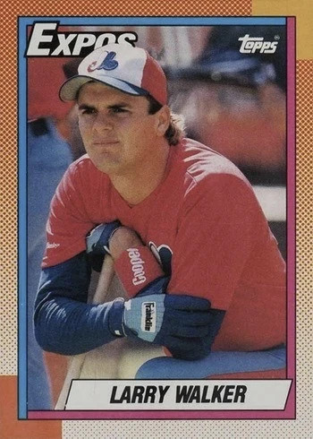 1990 Topps #757 Larry Walker Rookie Card