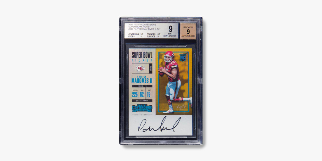 2017 Panini Contenders Super Bowl Ticket Patrick Mahomes II Autograph #303