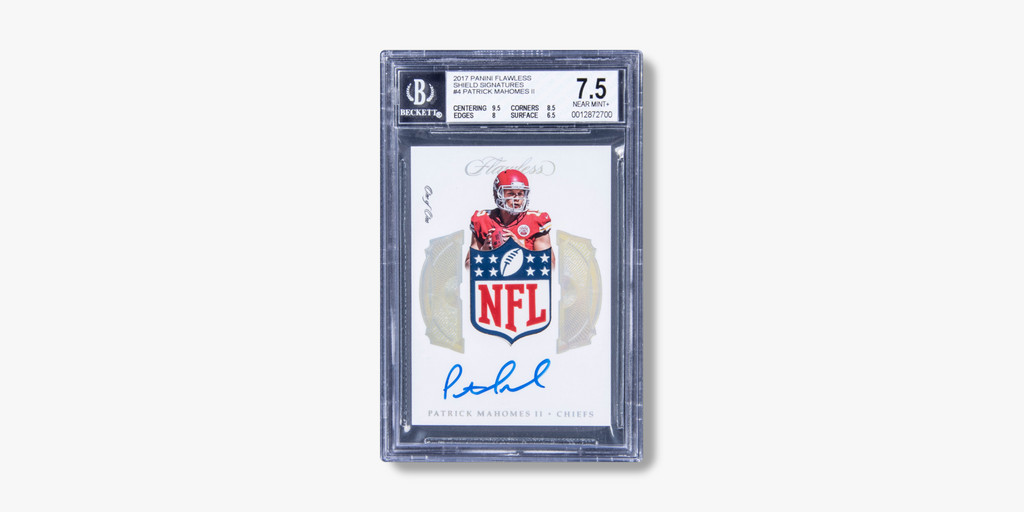 2017 Panini Flawless Shield Signatures Patrick Mahomes II #4