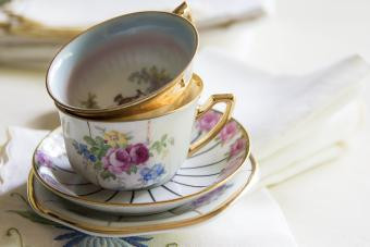 Two antique porcelain tea cups