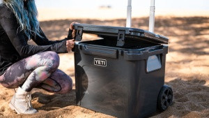 Yeti Roadie 60 Wheeled Cooler in an outdoor setting