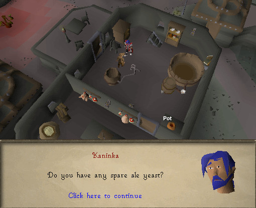 NPC Brewer selling pot of ale yeast in Old School RuneScape