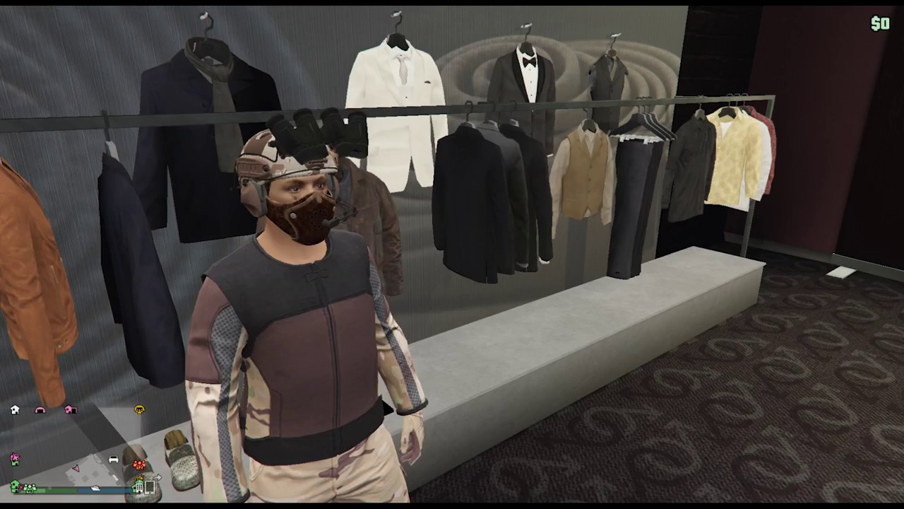 alt text: A player wearing thermal goggles in GTA Online