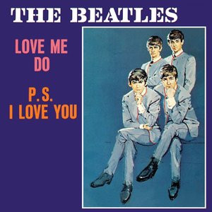 The Beatles Love Me Do promo vinyl record cover
