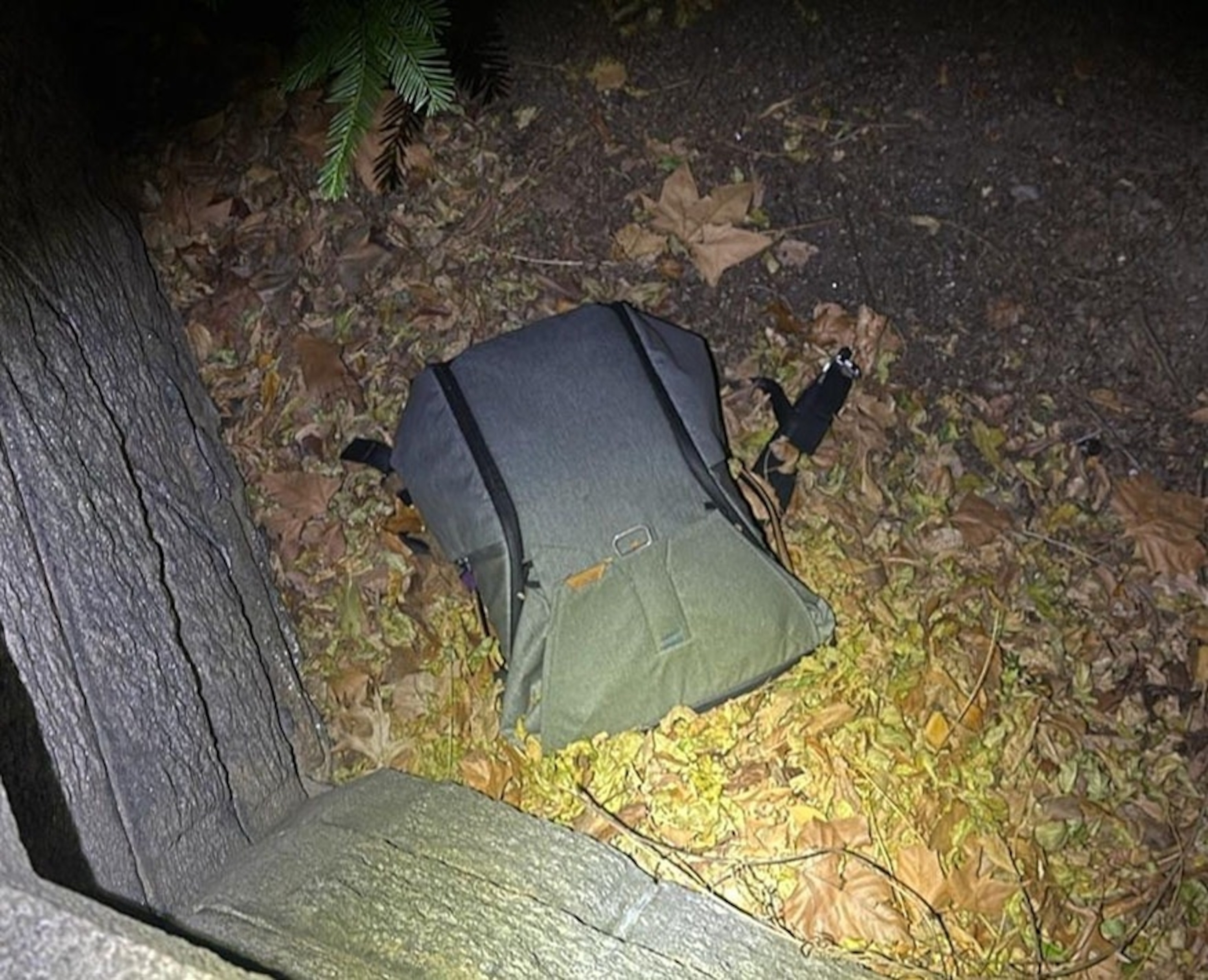 Backpack found in Central Park believed to belong to the suspect in the UnitedHealthcare CEO Brian Thompson shooting investigation.