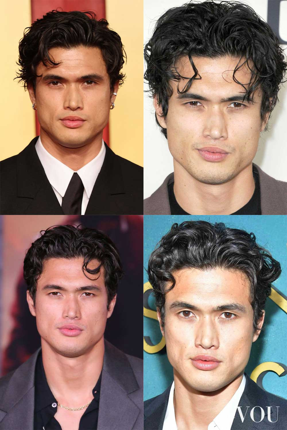 Charles Melton Short Curtain Hairstyle