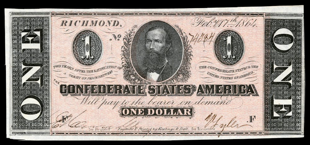 A Confederate $1 bill