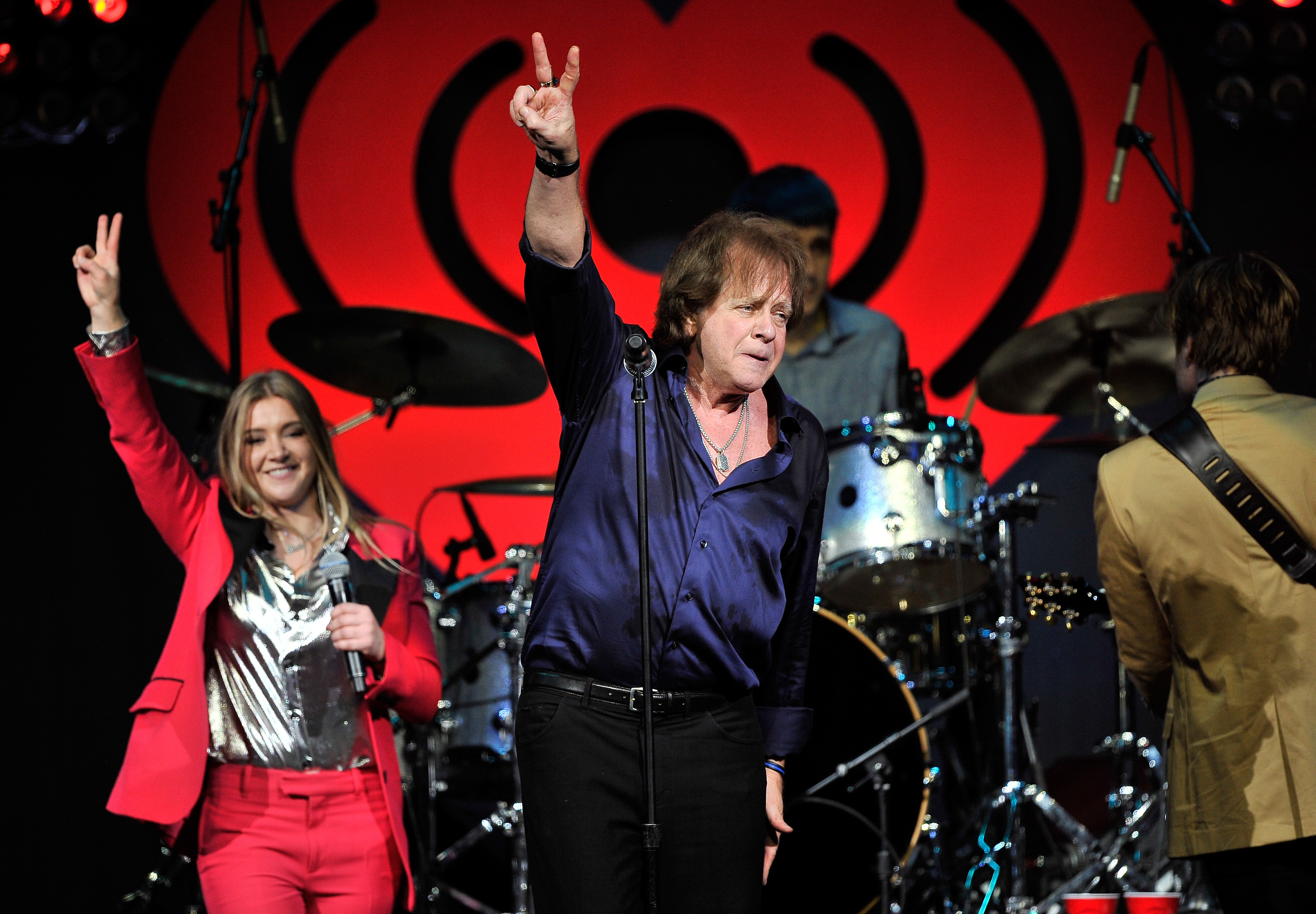 Jesse Money and Eddie Money performing