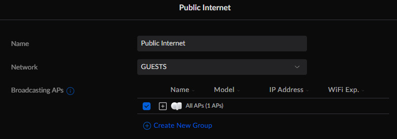 VLAN-only setup for GUESTS network in UniFi