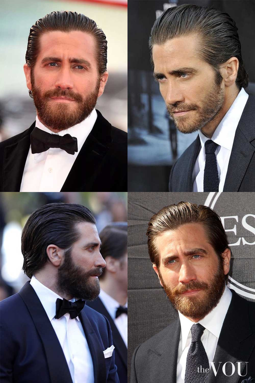 Jake Gyllenhaal Slick Back Old Money Hairstyle