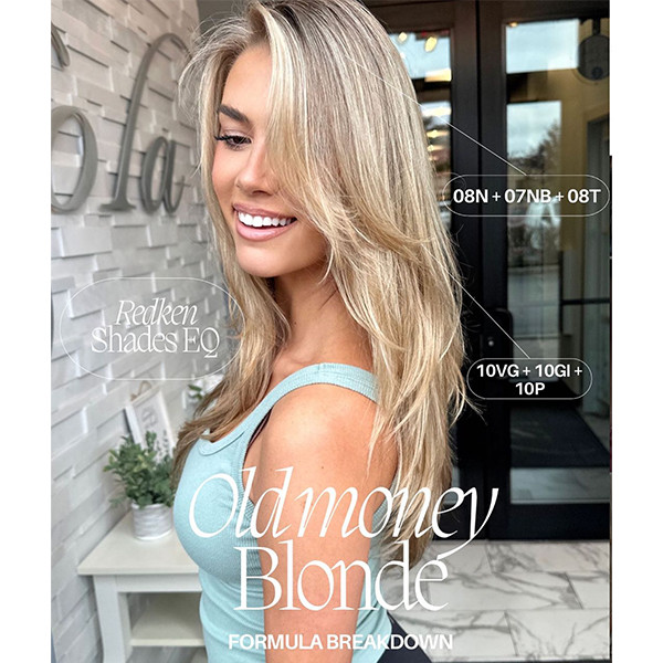 Dimensional old money blonde hair with subtle lowlights