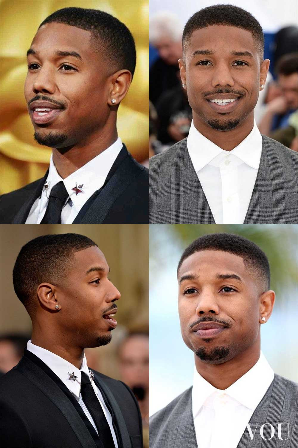 Michael B. Jordan Taper Fade Old Money Hairstyle