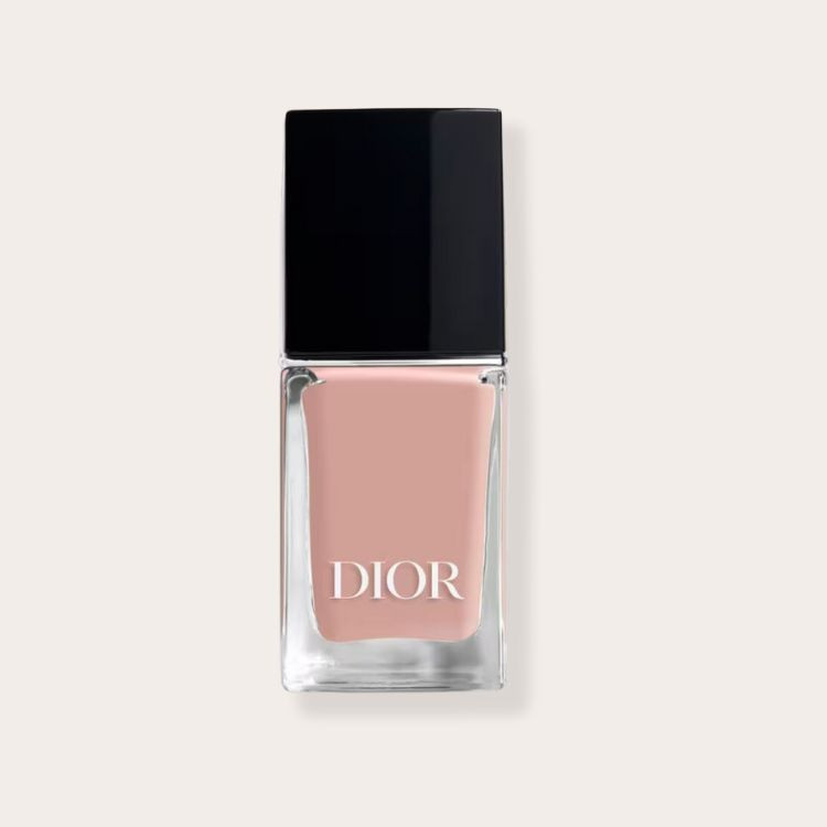 Dior Nude Look neutral pink nail polish for old money nails.