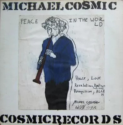 Michael Cosmic Peace In The World rare jazz vinyl record cover