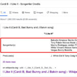 Cardi B - I Like It - Songwriters