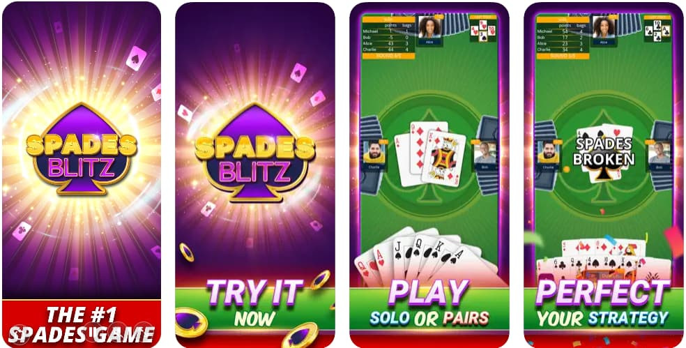 Spades Blitz Gameplay