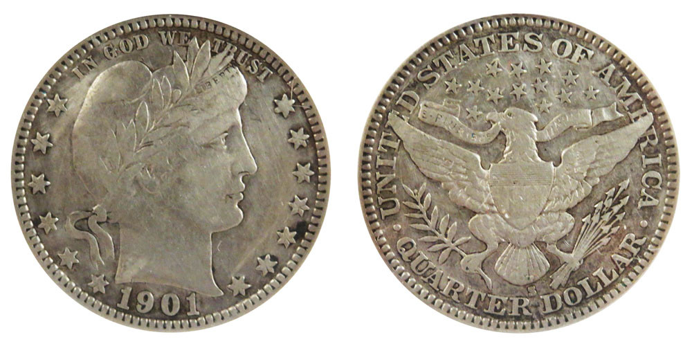 1901 s barber quarter