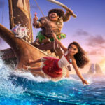 Moana and Maui sailing