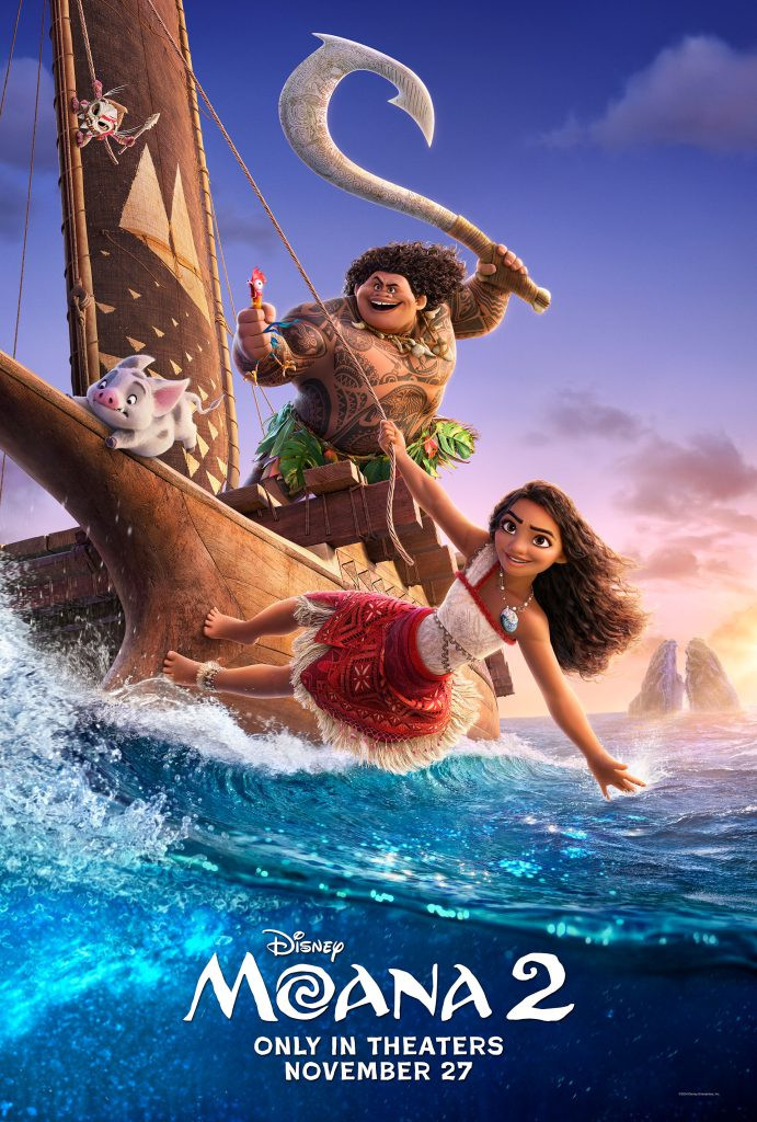 Moana and Maui sailing