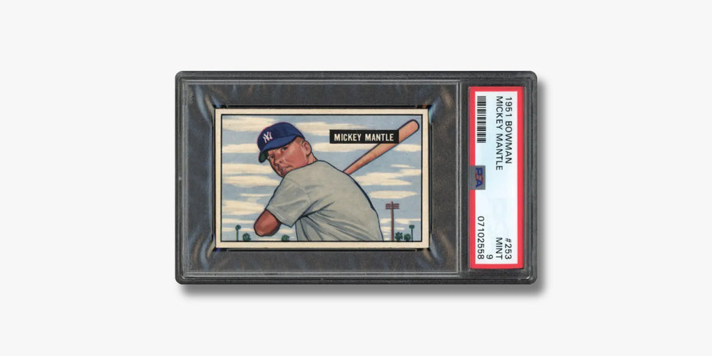 1951 Bowman #253 Mickey Mantle Rookie Card