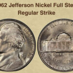 Clear and complete rendering of the six steps at the base of Monticello on the reverse of Jefferson Nickels