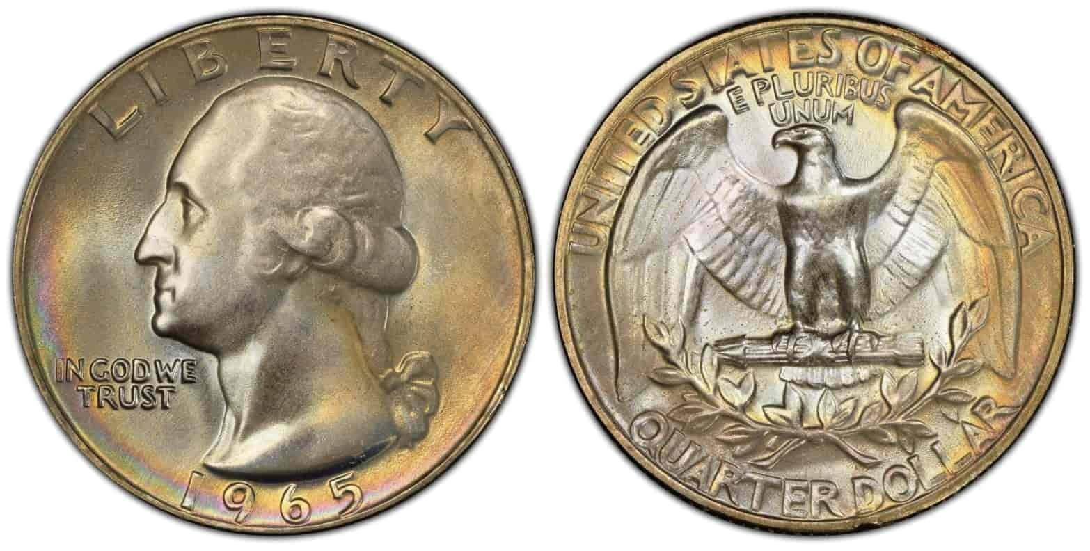 1965 Washington MS68 Quarter 