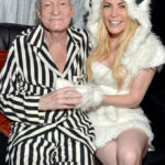 Crystal Harris inherited a significant portion of Hugh Hefner's estate, including cash and a house, as stipulated in their prenuptial agreement. Getty Images for Playboy