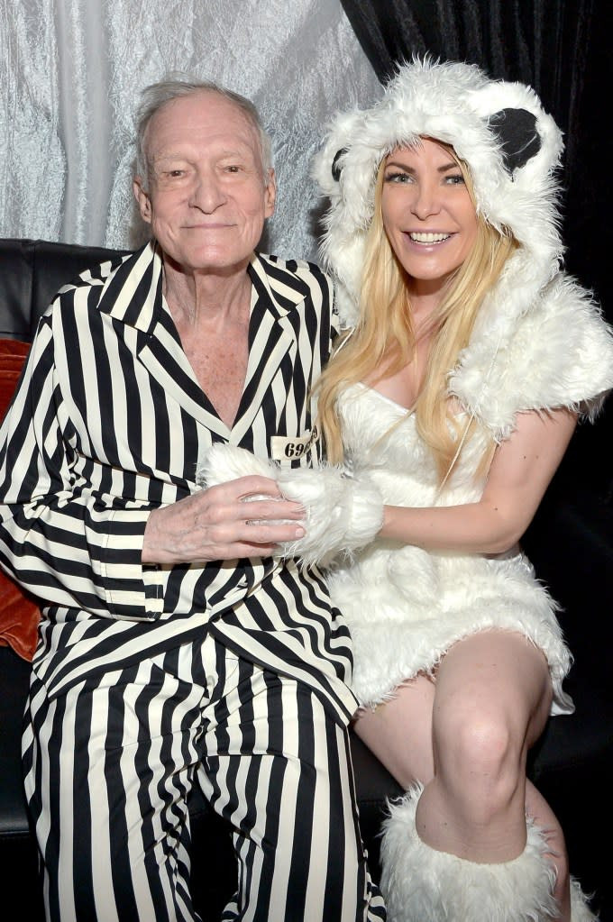 Crystal Harris inherited a significant portion of Hugh Hefner's estate, including cash and a house, as stipulated in their prenuptial agreement. Getty Images for Playboy