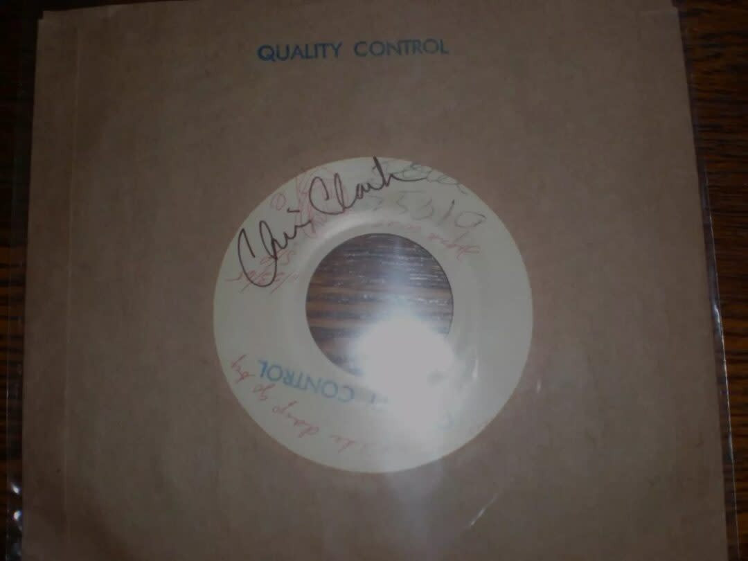 A vinyl record in a plain brown sleeve, signifying its rarity and status as a sought-after Motown classic among collectors.