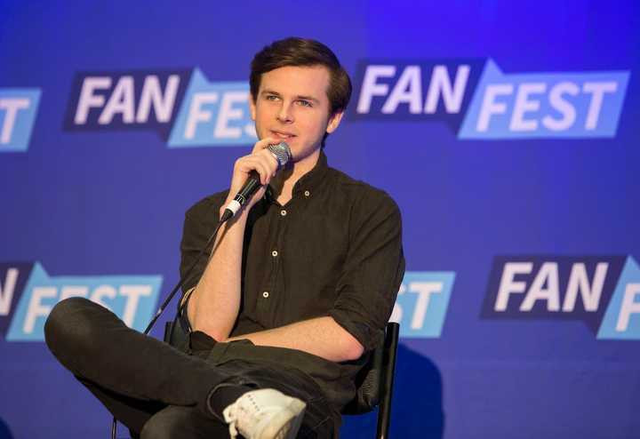Chandler Riggs during the Walker Stalker Fan Fest at Donald E. Stephens Convention Centre in Chicago, Illinois, highlighting his role as Carl Grimes and his earnings from The Walking Dead