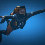 GTA 5 Online character using a scuba suit
