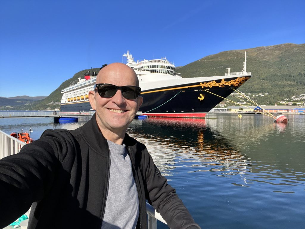 Mickey Mouse and friends on a Disney cruise
