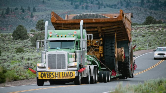Oversized load truck