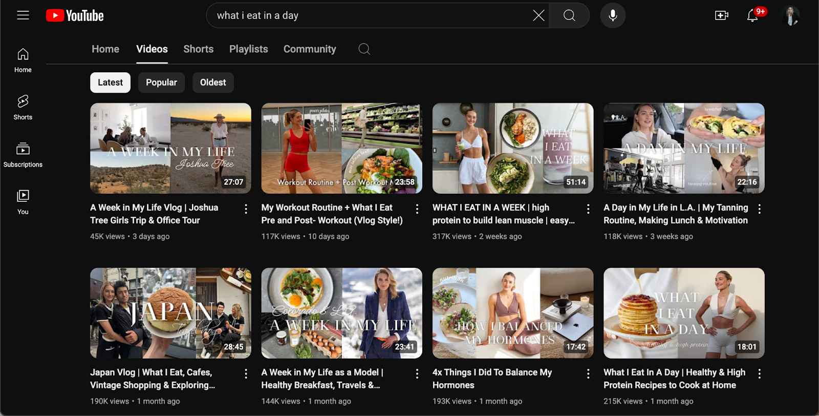 Health and fitness content is definitely on YouTube too