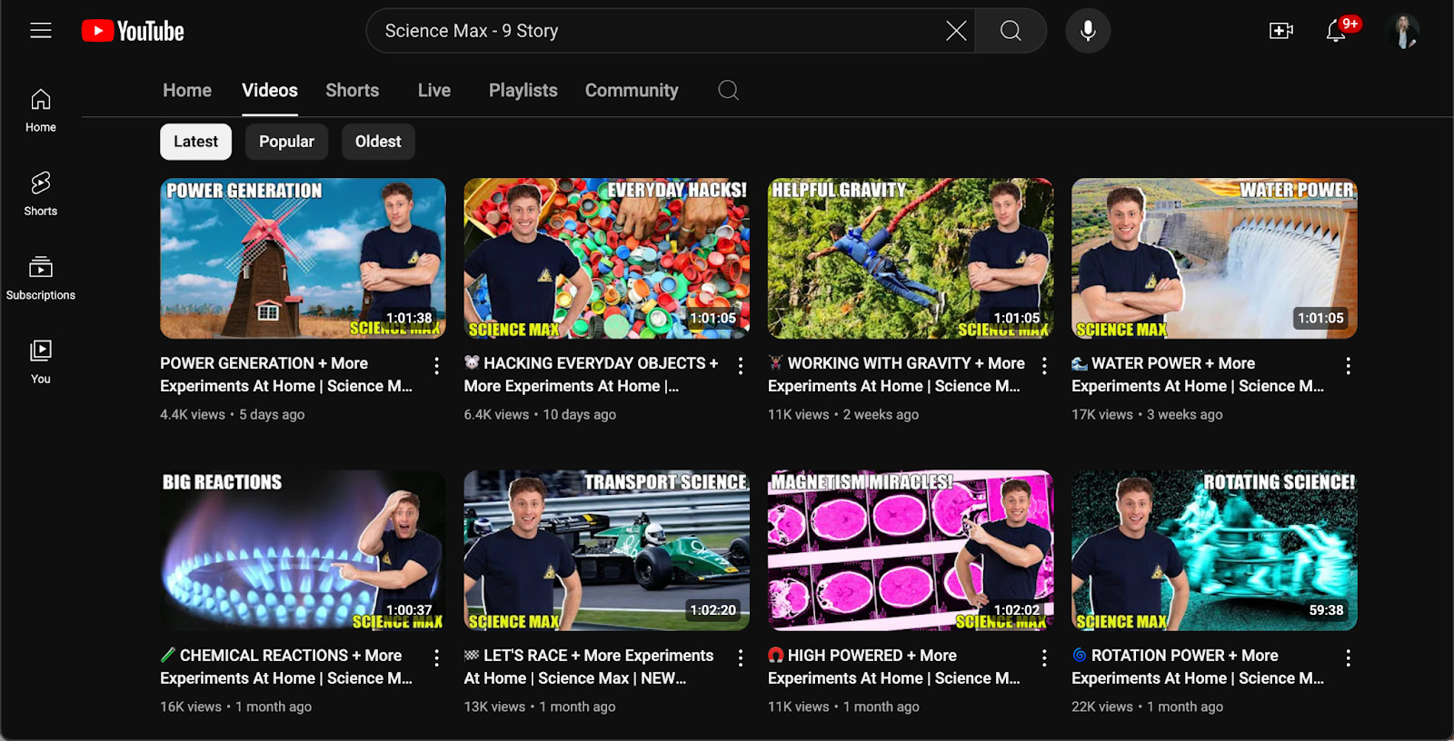 Science and technology niches. Science YouTube channels valuable and popular amongst all age groups