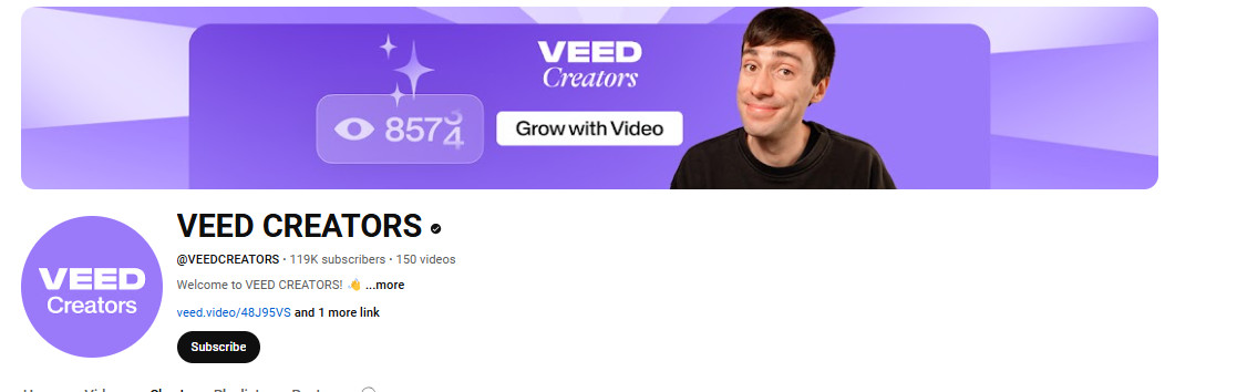 A YouTube Short by Veed that went viral and reached over 10 million views, generating 7 in revenue