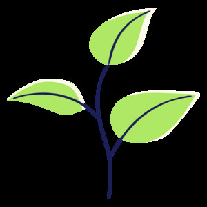 A small plant with a firefly glowing nearby, symbolizing growth and illumination in financial planning