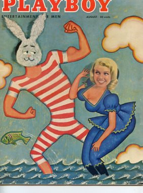 A side-by-side comparison of Playboy magazines in varying conditions, illustrating the impact of condition on value.