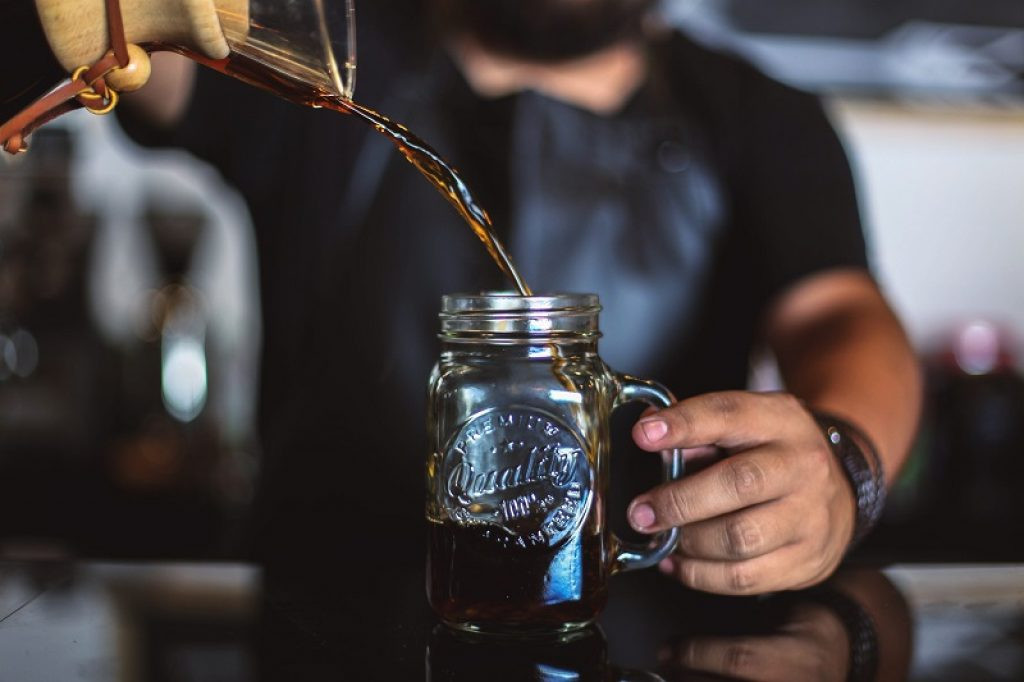 A low cost cafe business serving coffee
