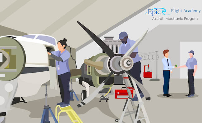 Mechanic Working on Car Engine