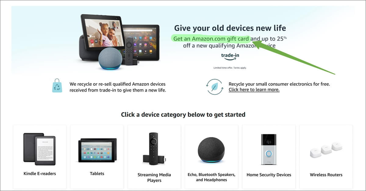 Amazon Trade-In Program Interface