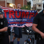 Donald Trump supporters at a rally