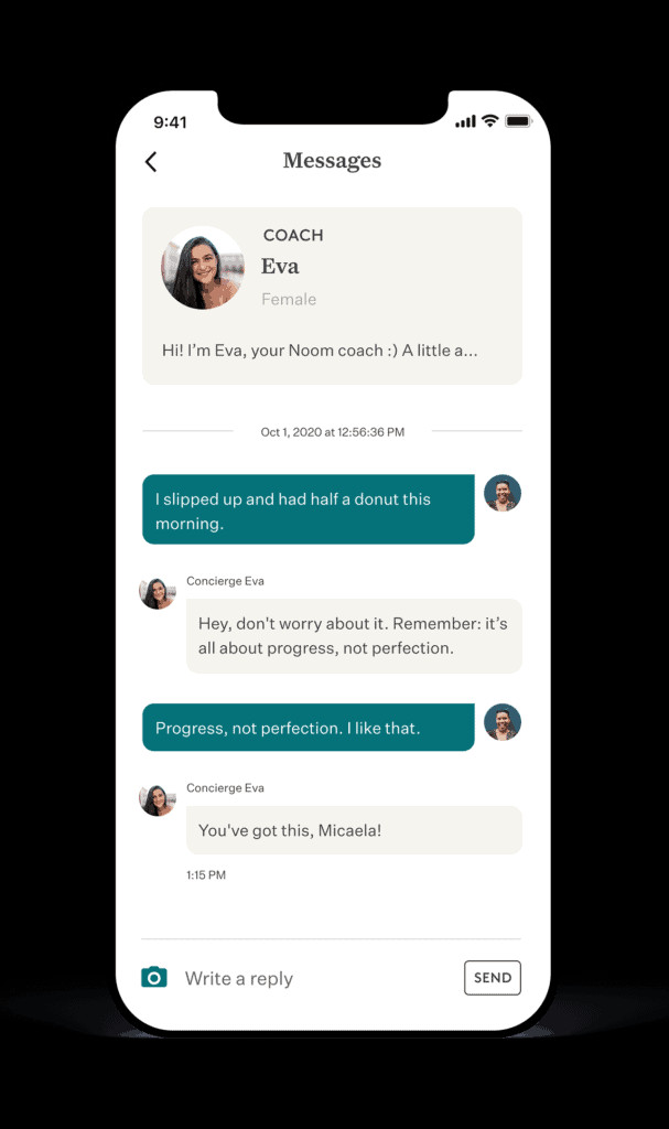 Noom App Phones Updated Chat