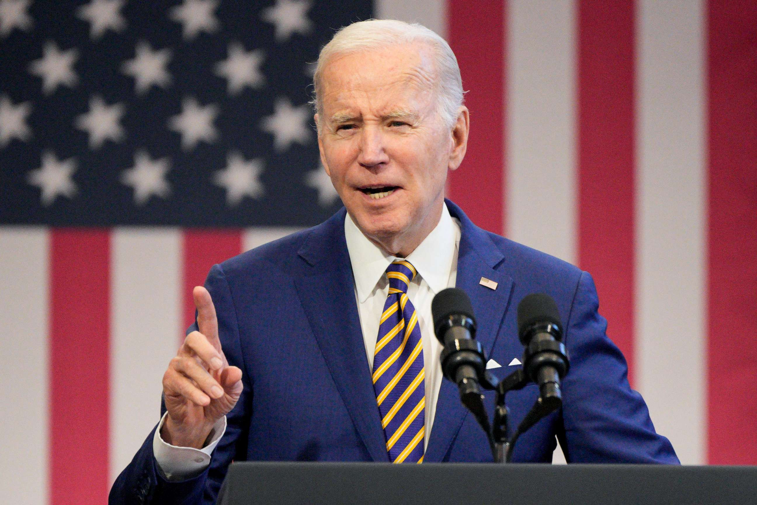 Joe Biden speaking about healthcare