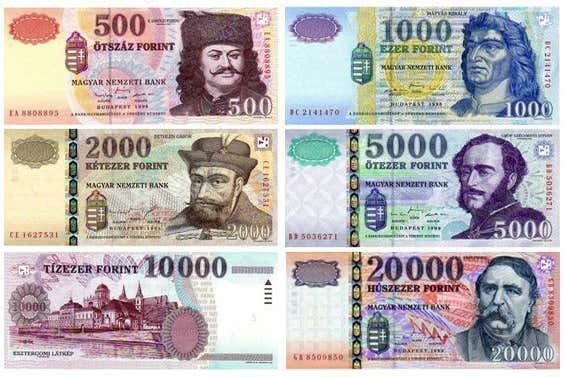 Hungarian Forint Banknotes