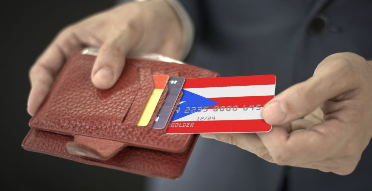 Image of a bank card in Puerto Rico