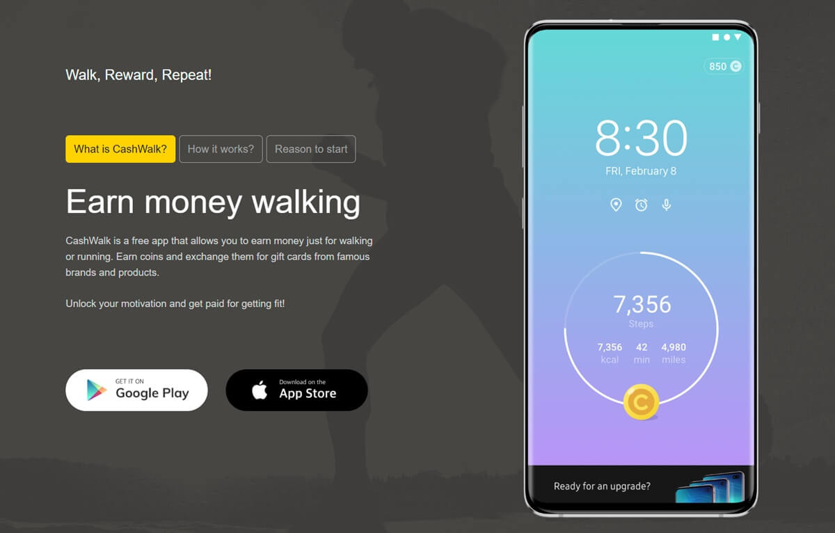 CashWalk App Interface